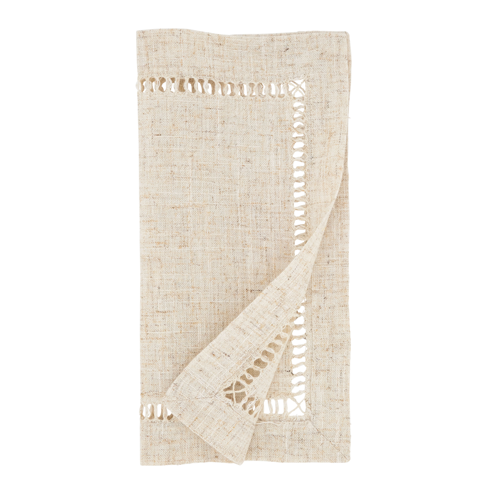 NATURAL SET OF PLACEMAT, DINNER NAPKIN, AND COCKTAIL NAPKIN (3 PCS)