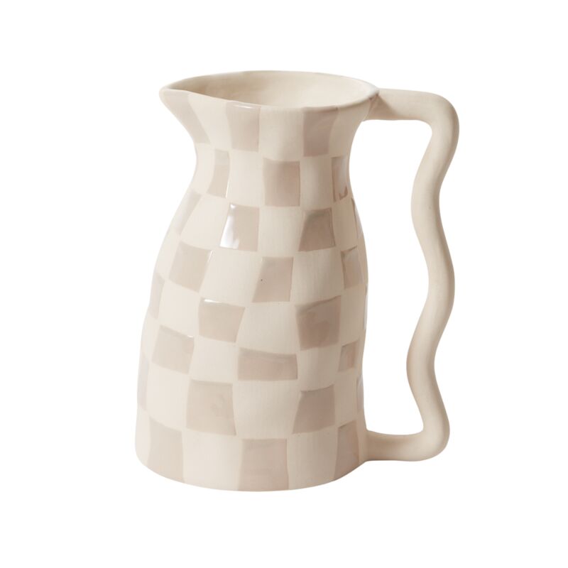 ALECO CHECKED PITCHER