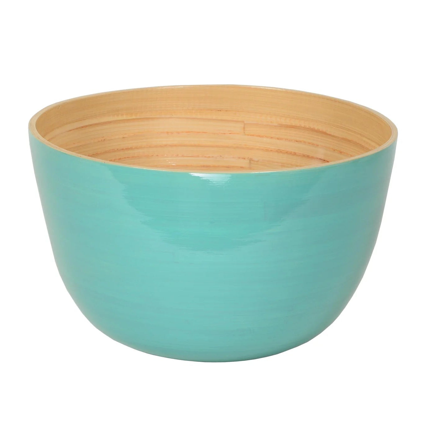 BAMBOO SERVING BOWL LIGHT BLUE