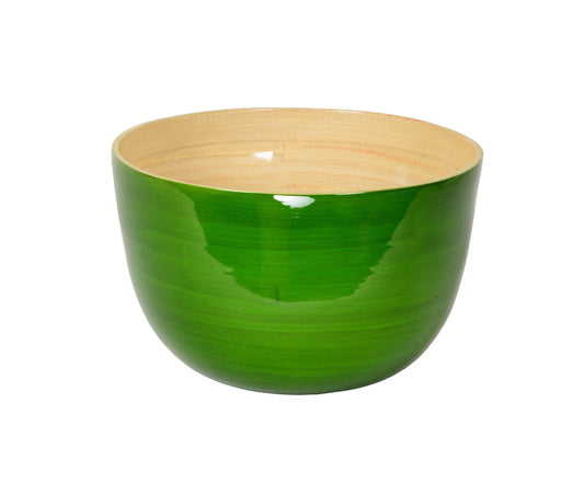 BAMBOO MIXING BOWL SET GRASS GREEN