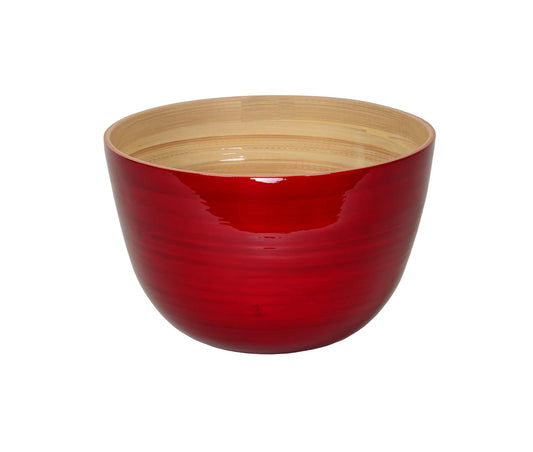 BAMBOO MIXING BOWL SET RED