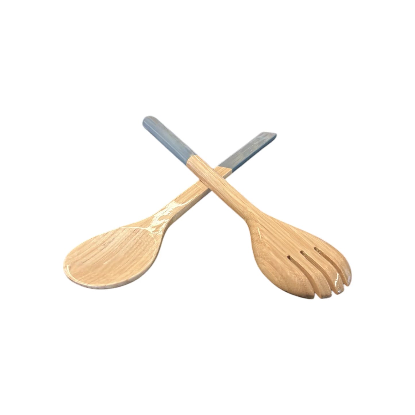 BAMBOO MIXING BOWL SET DOVE BLUE