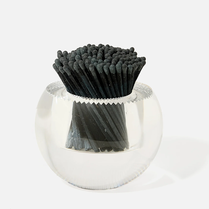 ROUND ACRYLIC MATCH STRIKER IN BLACK