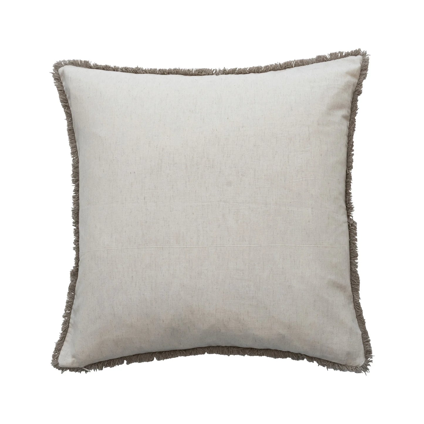 WATERCOLOR VELVET COTTON PILLOW WITH FRINGE