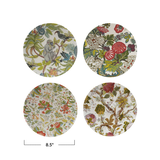 BOTANICAL COCKTAIL PLATES (SET OF 4 STYLES)