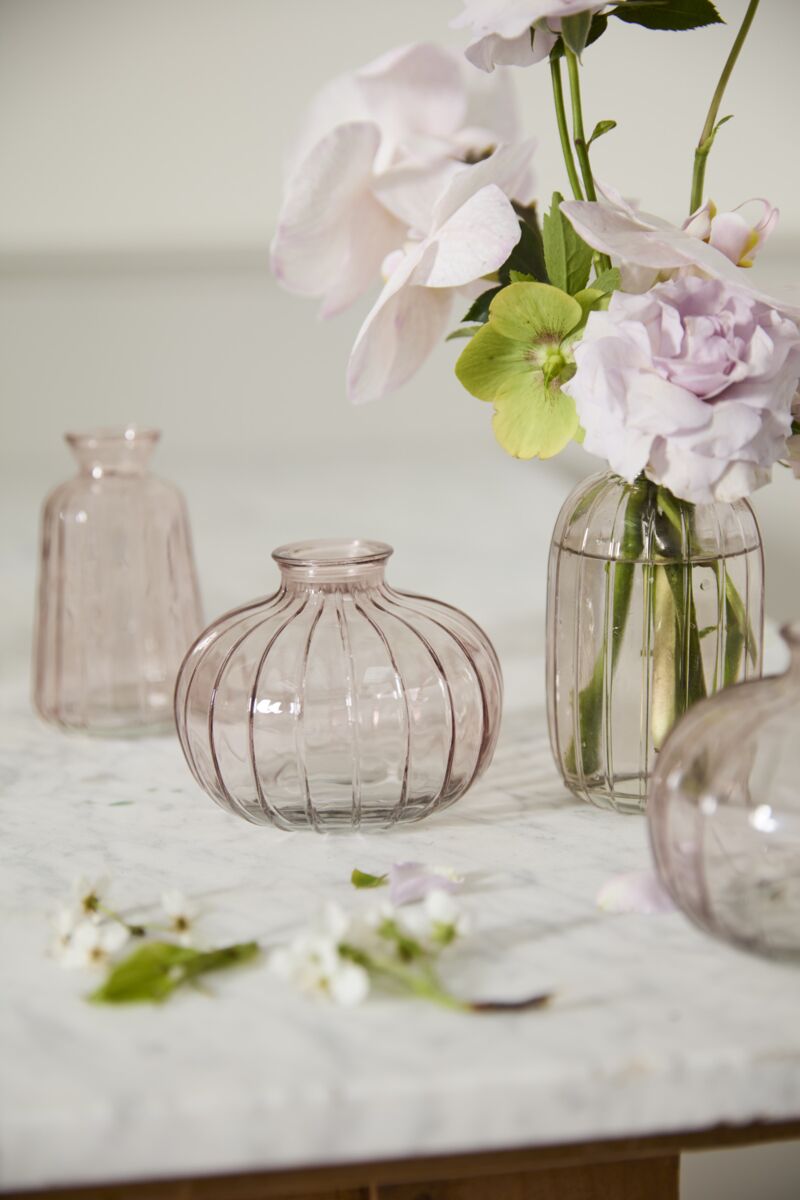 PINK BUDVASES SET OF 3