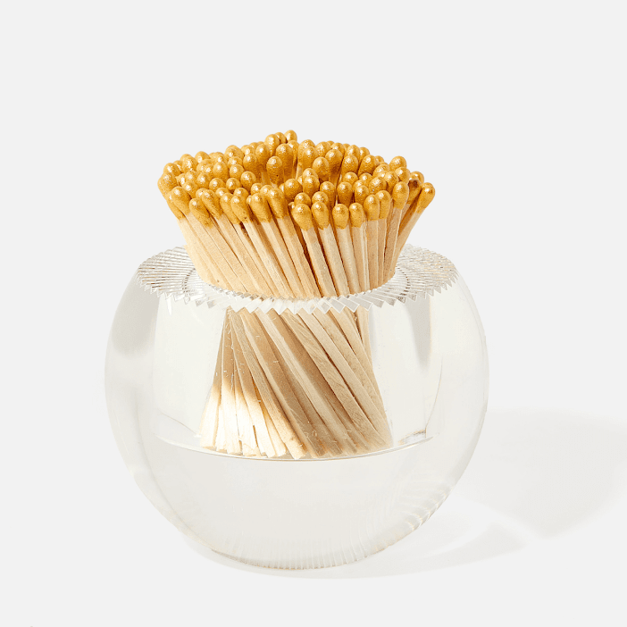 ROUND ACRYLIC MATCH STRIKER IN GOLD