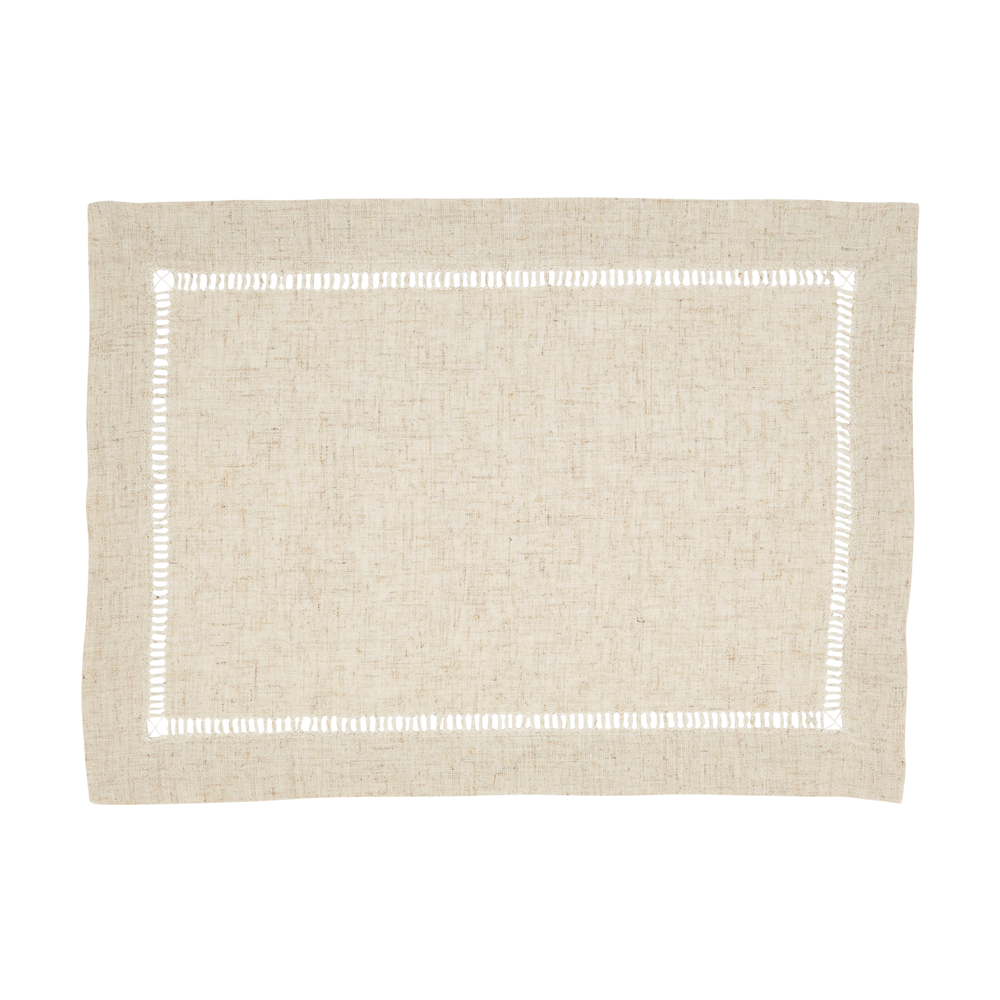 NATURAL SET OF PLACEMAT, DINNER NAPKIN, AND COCKTAIL NAPKIN (3 PCS)