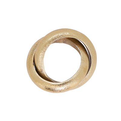 INTERLOCK NAPKIN RING GOLD (SET OF 4)