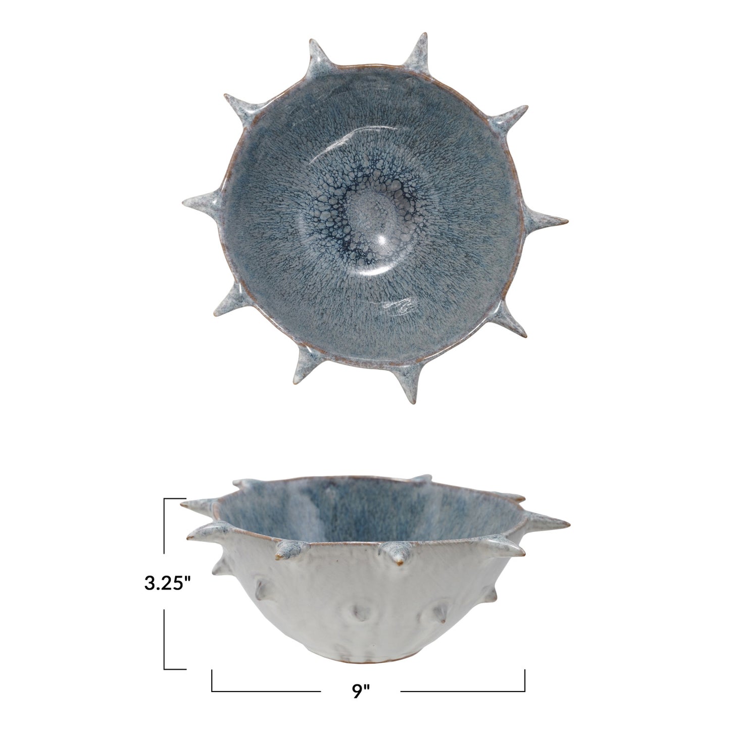 SPIKED CHROME BOWL