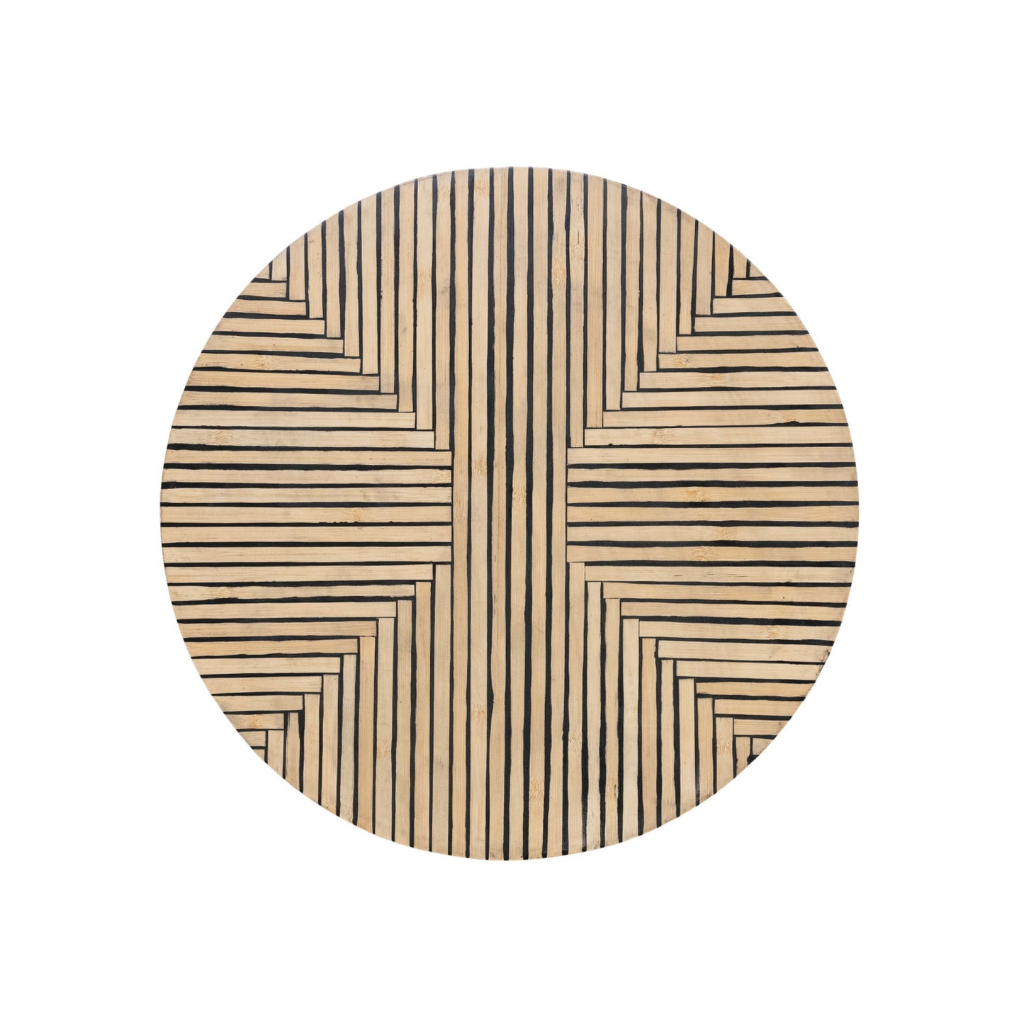 BAMBOO AND BLACK LAZY SUSAN
