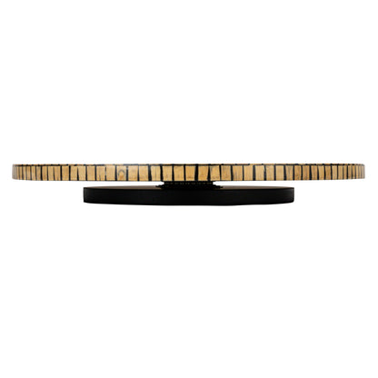BAMBOO AND BLACK LAZY SUSAN