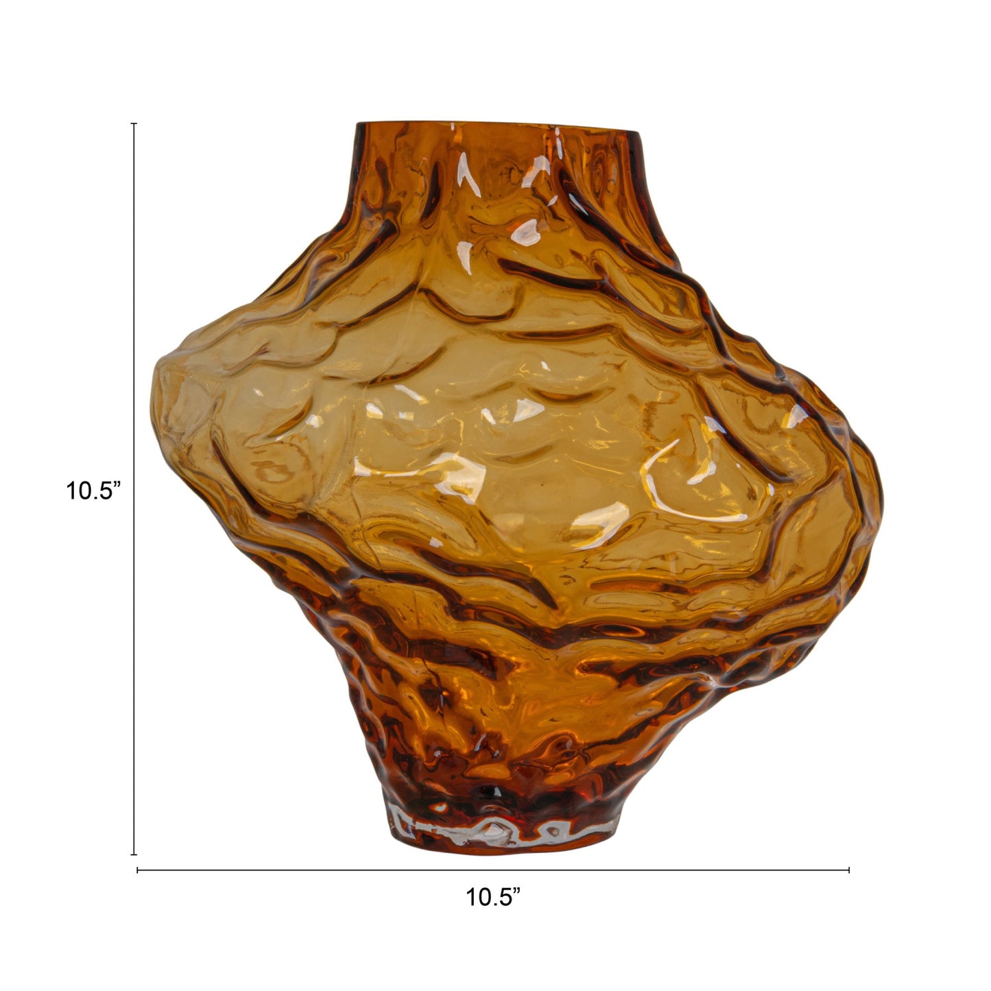 AMBER ORGANIC VASE