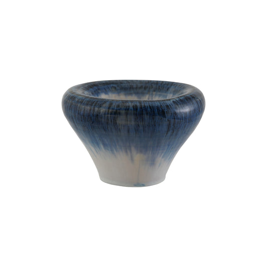 BLUE DECORATIVE STONEWARE BOWL