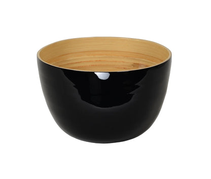 BAMBOO MIXING BOWL SET BLACK