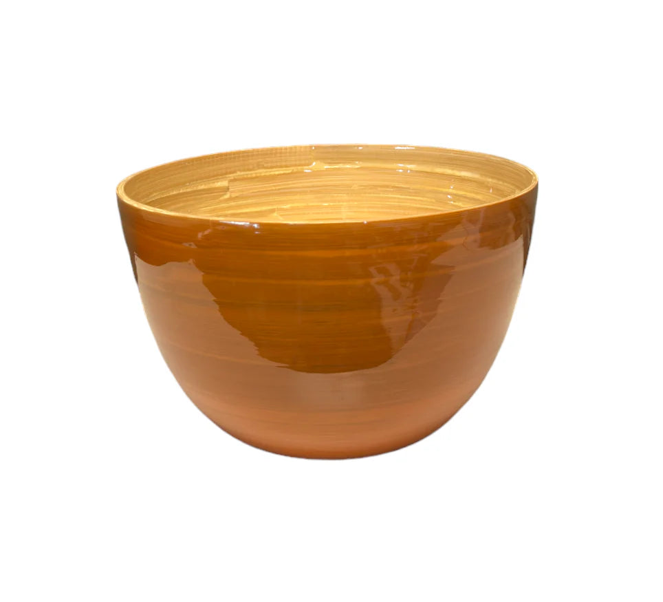 BAMBOO MIXING BOWL SET CARAMEL