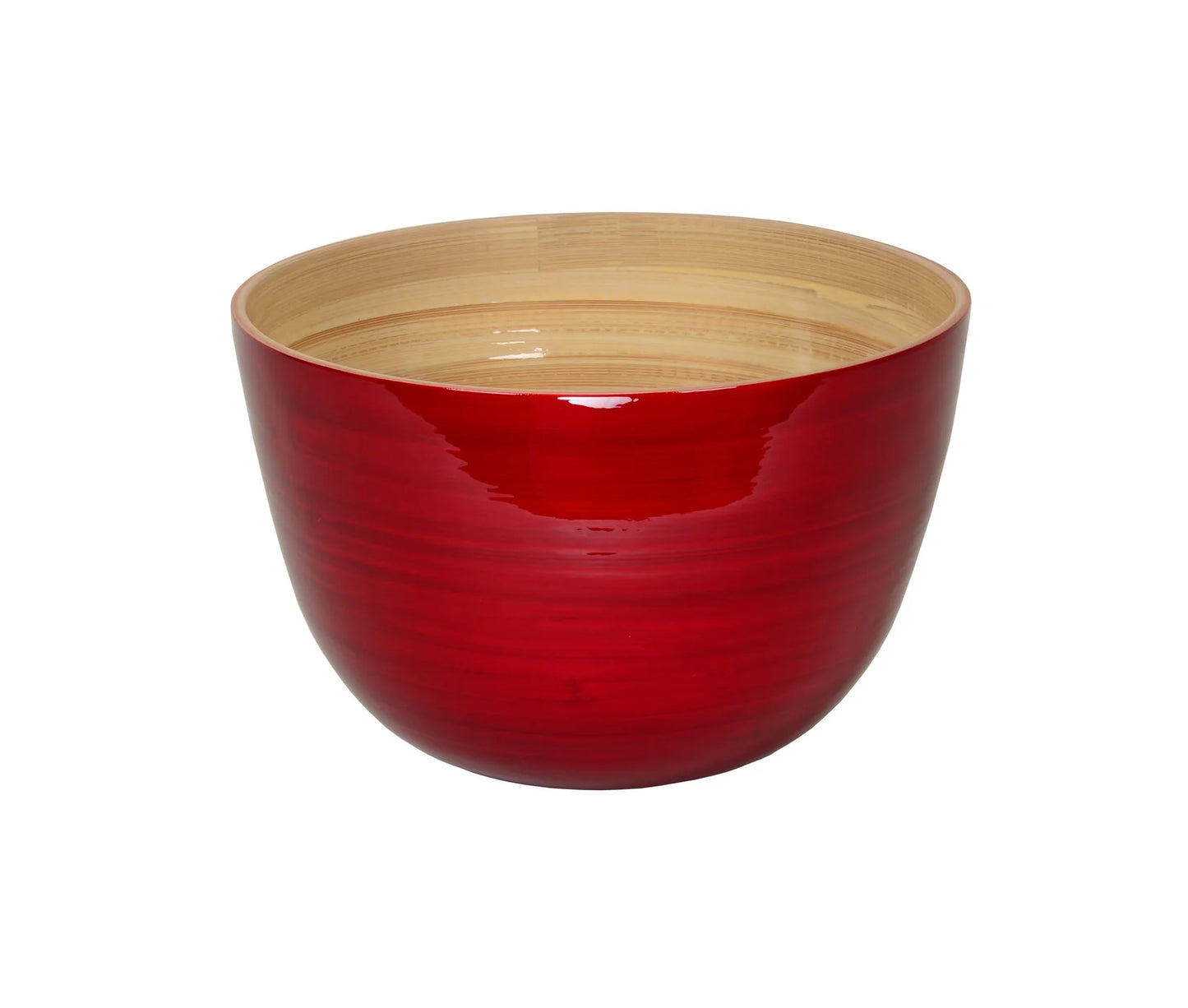 BAMBOO MIXING BOWL SET RED