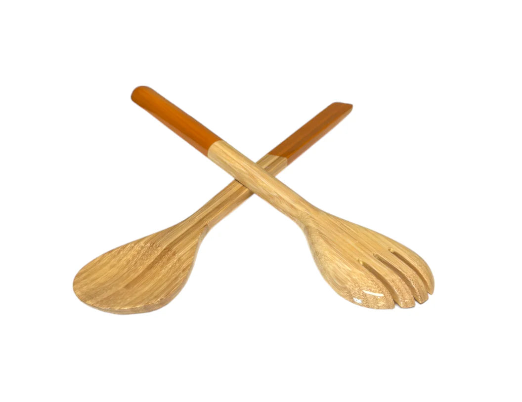 BAMBOO MIXING BOWL SET CARAMEL
