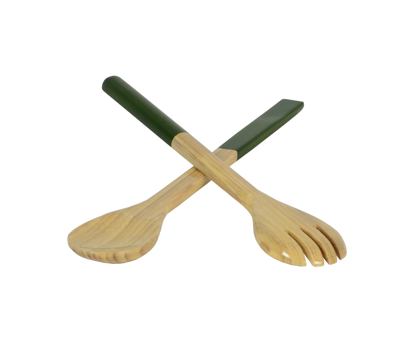 BAMBOO MIXING BOWL SET GRASS GREEN