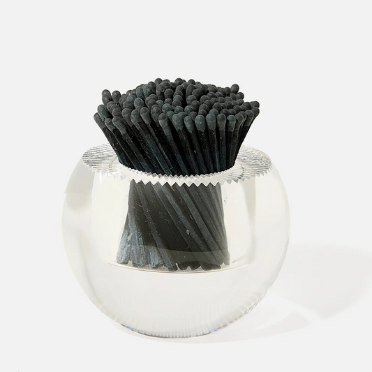 ROUND ACRYLIC MATCH STRIKER IN BLACK