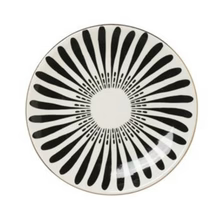 SMALL STONEWARE PLATES IN BLACK & WHITE (SET OF 4)