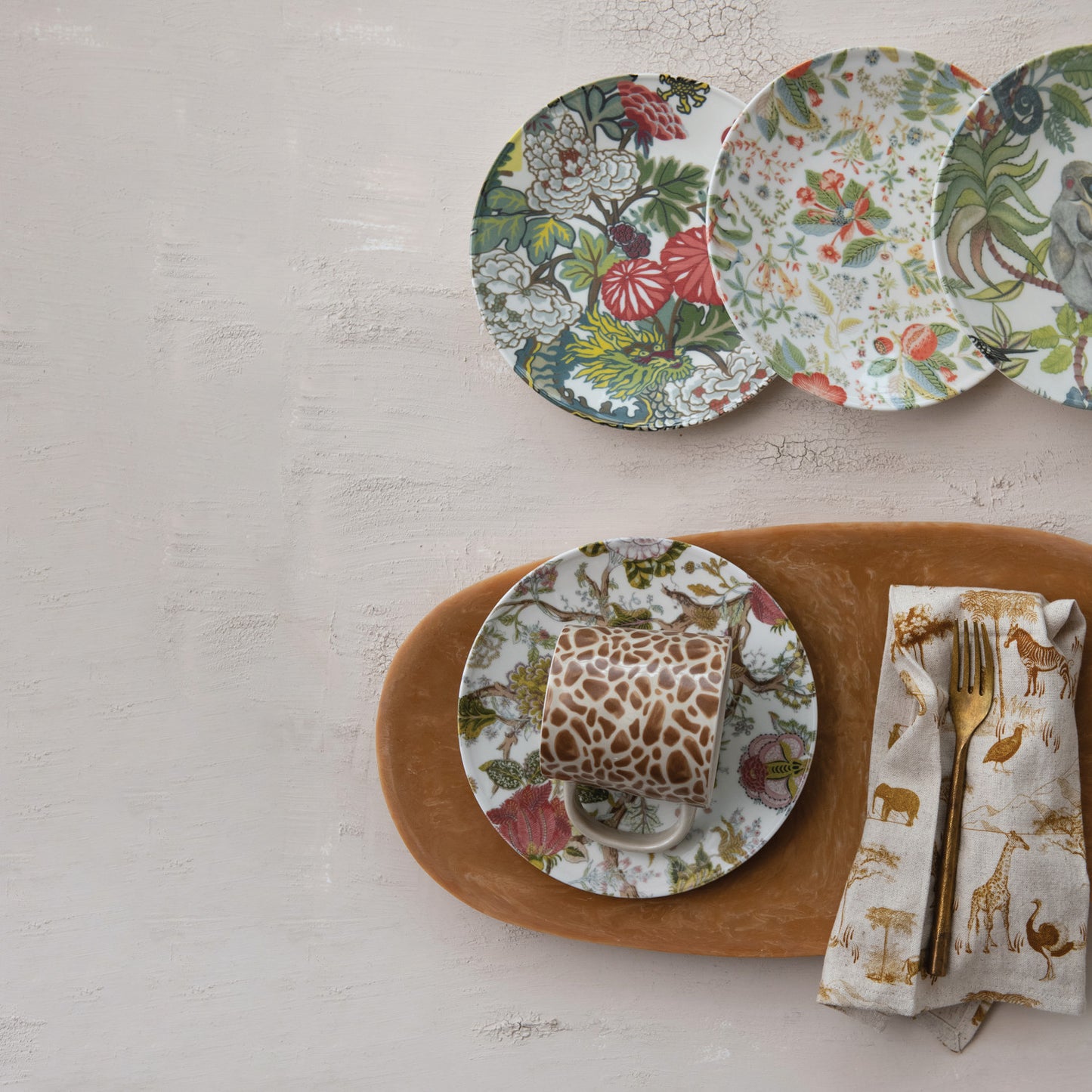 BOTANICAL COCKTAIL PLATES (SET OF 4 STYLES)