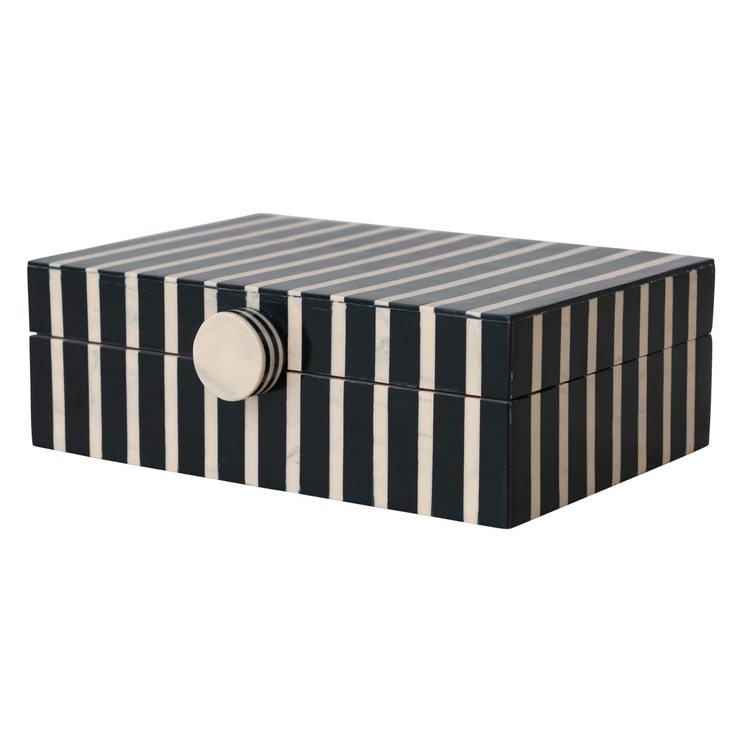MANGO WOOD & RESIN STRIPED BOX