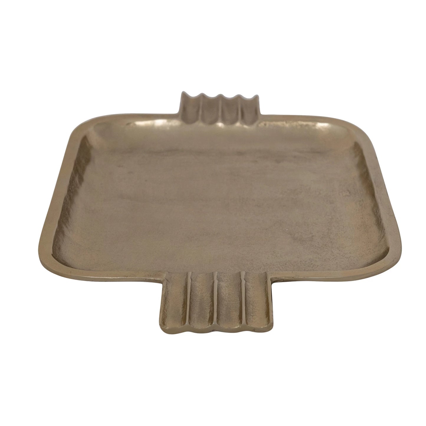 BANDEJA DE ALUMINIO DORADA