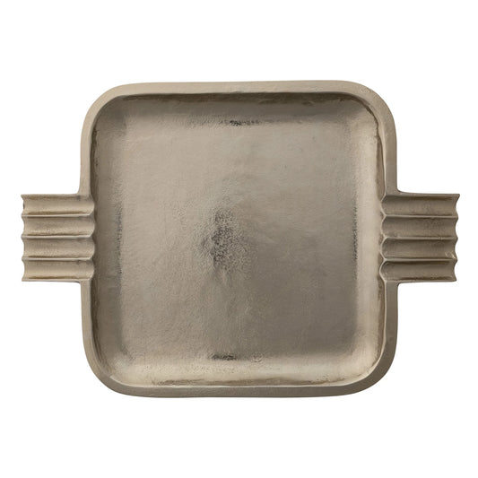 BANDEJA DE ALUMINIO DORADA