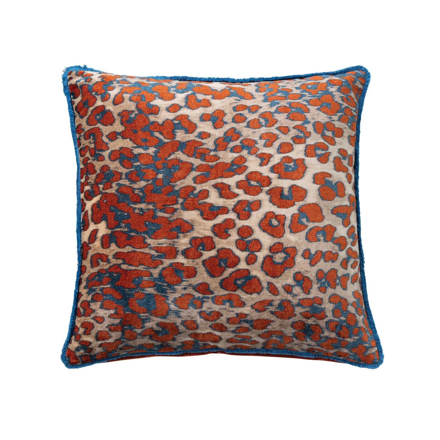 LEOPARD COTTON VELVET PILLOW