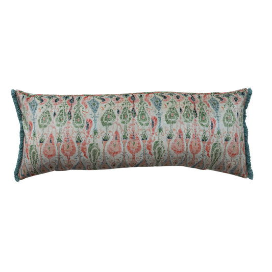 COTTON VELVET LUMBAR PILLOW
