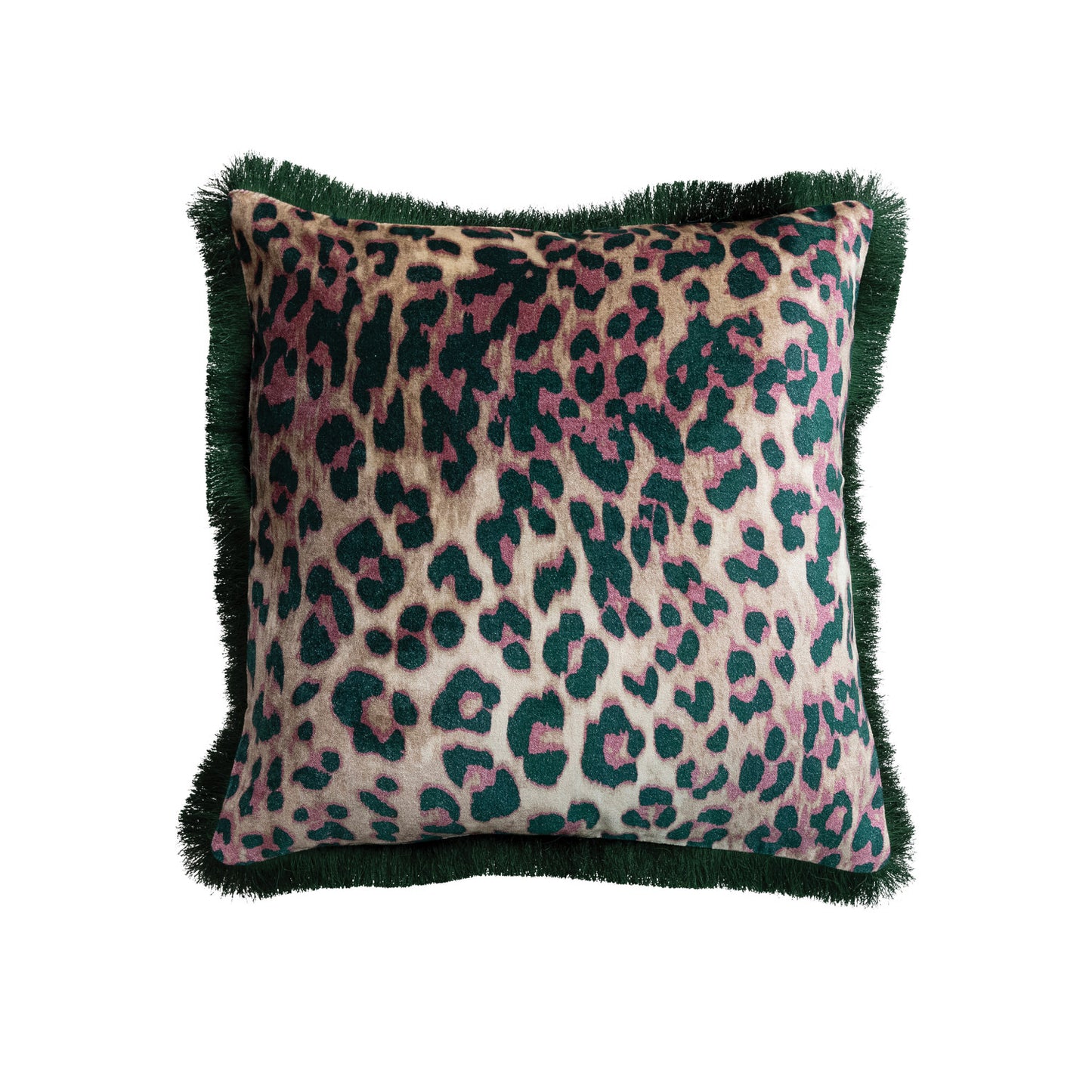 LEOPARD COTTON VELVET PILLOW