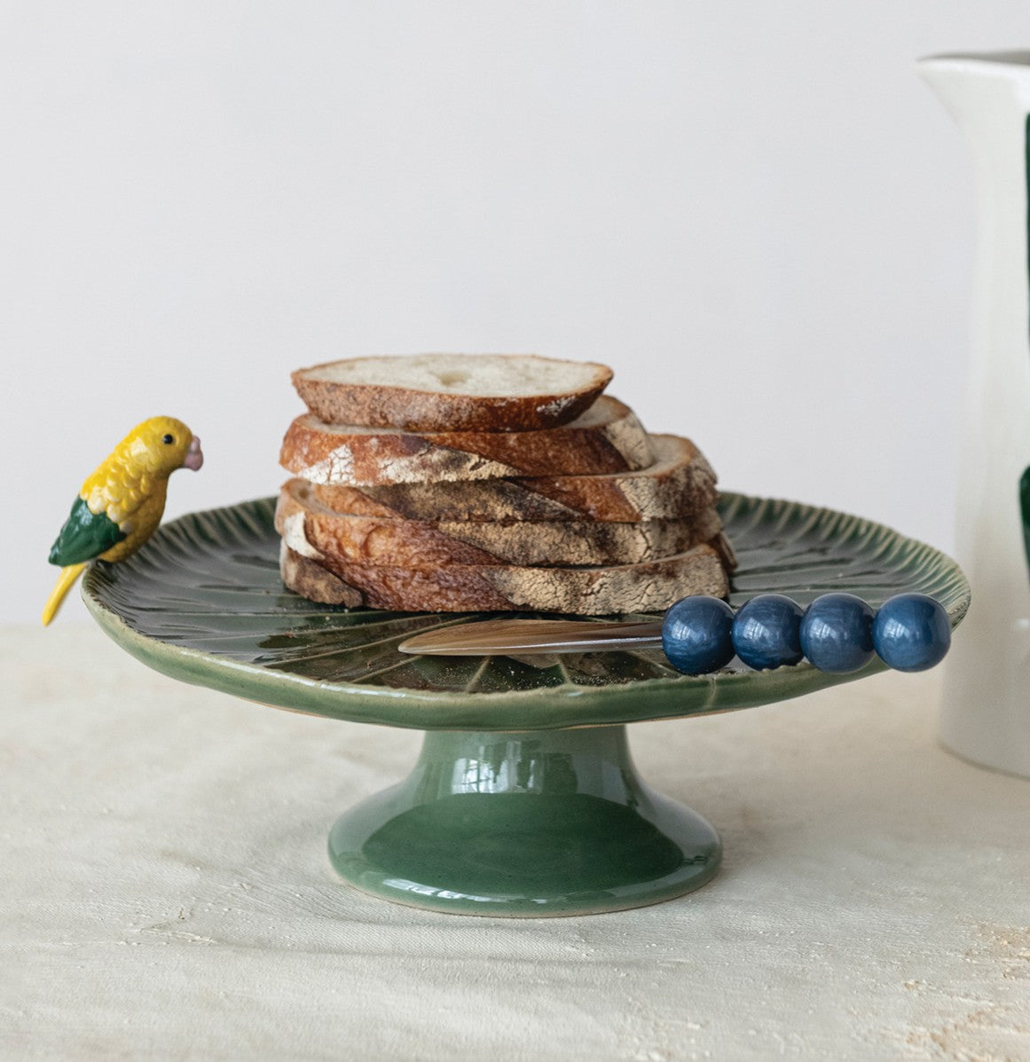 BIRD STONEWARE PEDESTAL