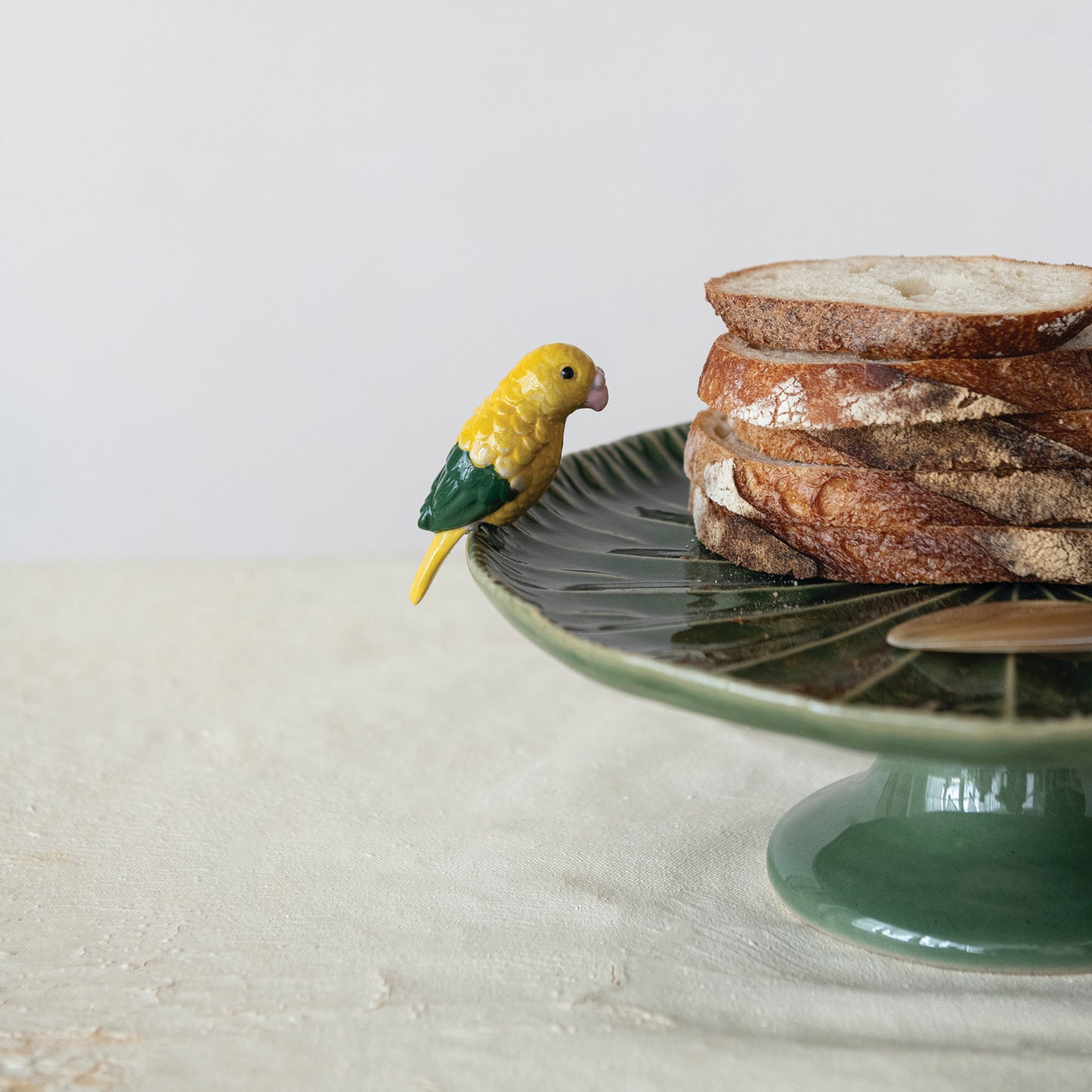 BIRD STONEWARE PEDESTAL