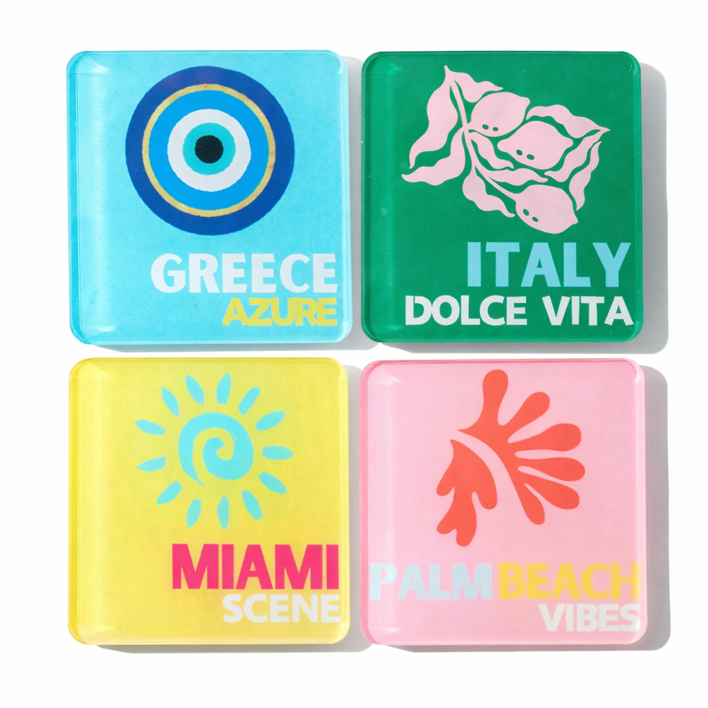 ACRYLIC COASTERS SET OF 4