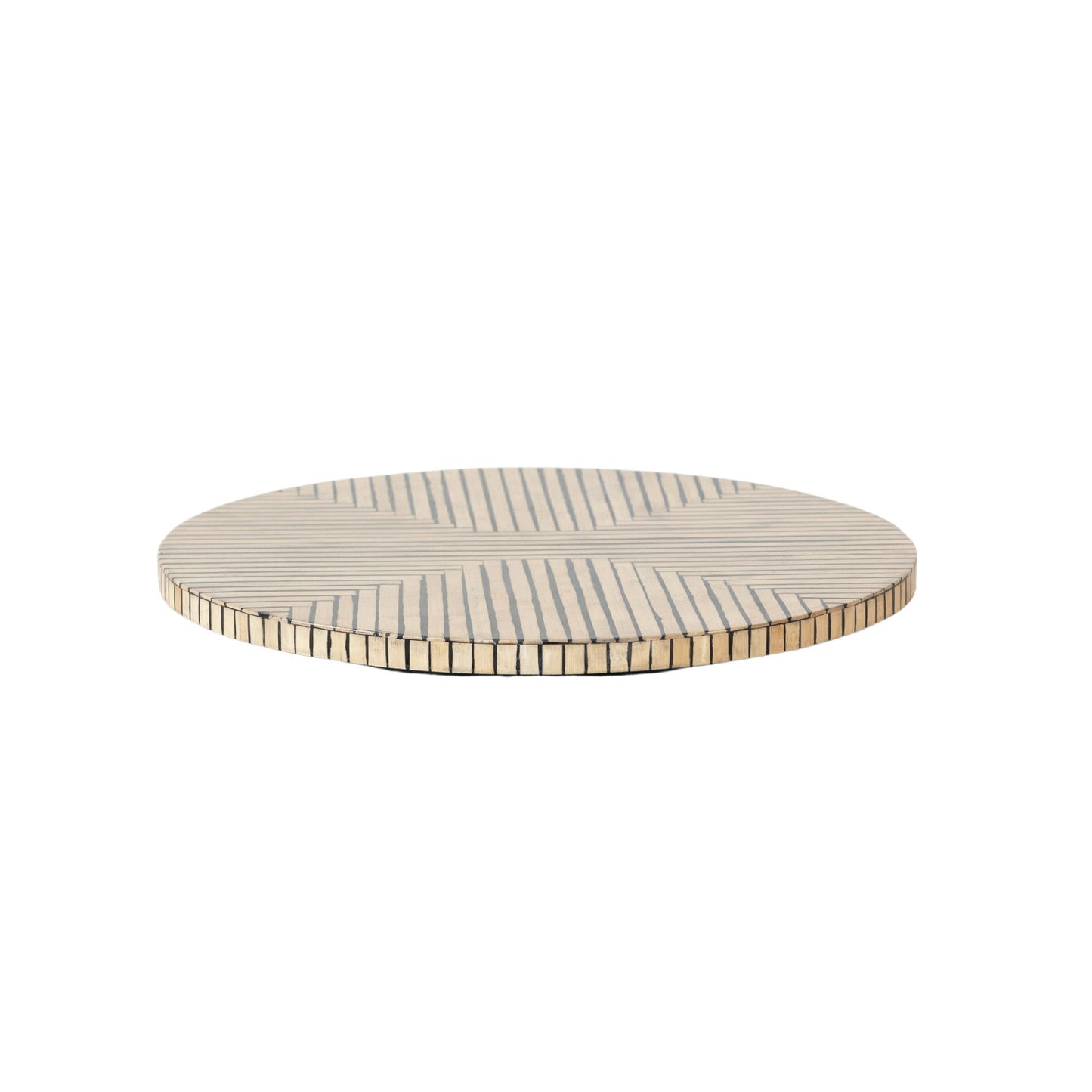 BAMBOO AND BLACK LAZY SUSAN