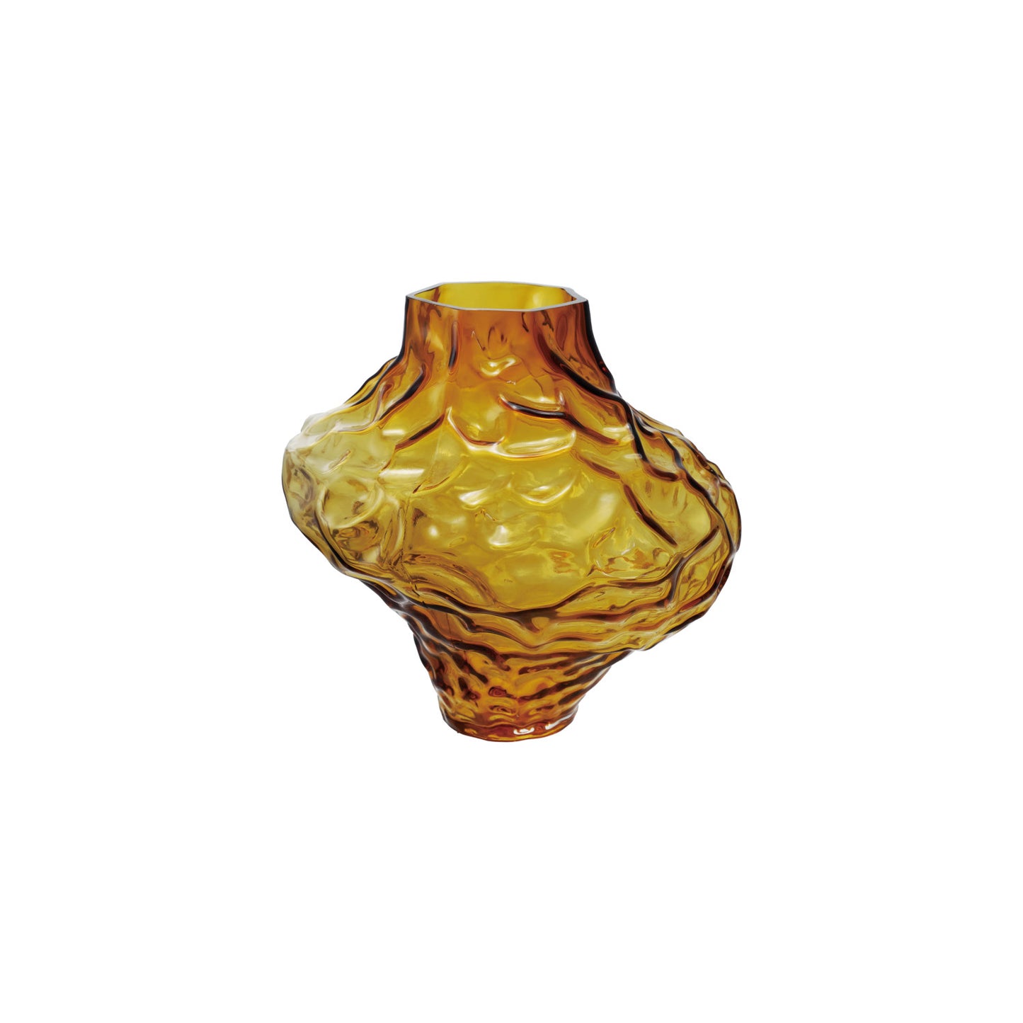 AMBER ORGANIC VASE