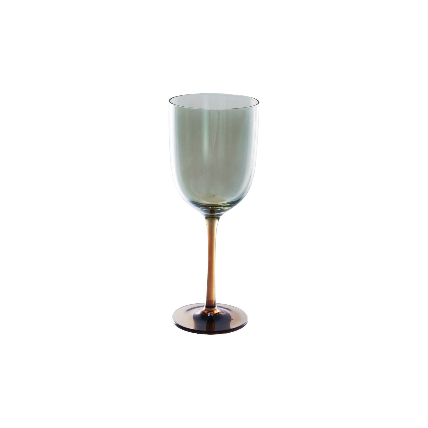 AMBER & GREEN OMBRE WINE GLASS (SET OF 4)