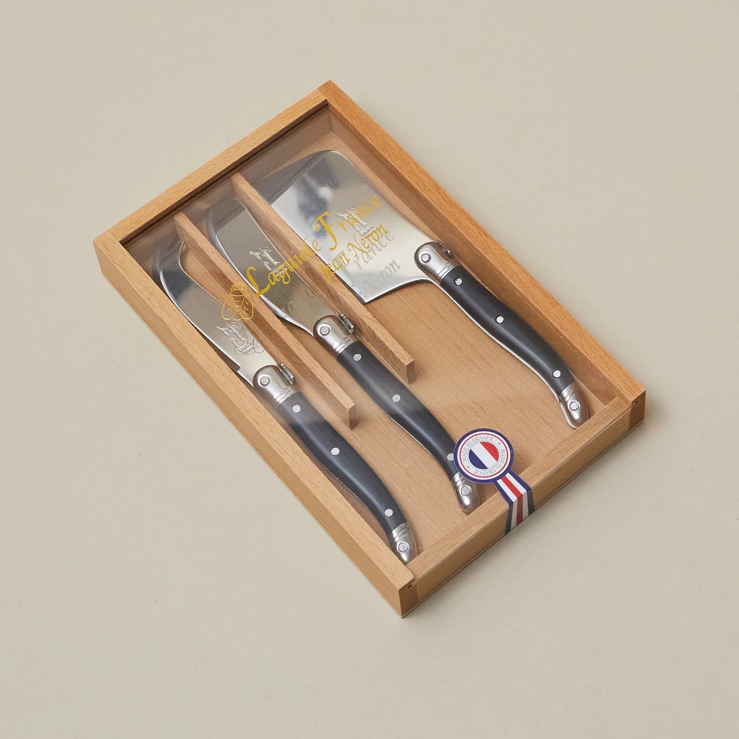 LAGUIOLE 3 MINI CHEESE UTENSIL SET BLACK