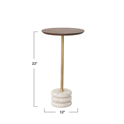 MANGO WOOD MARTINI TABLE