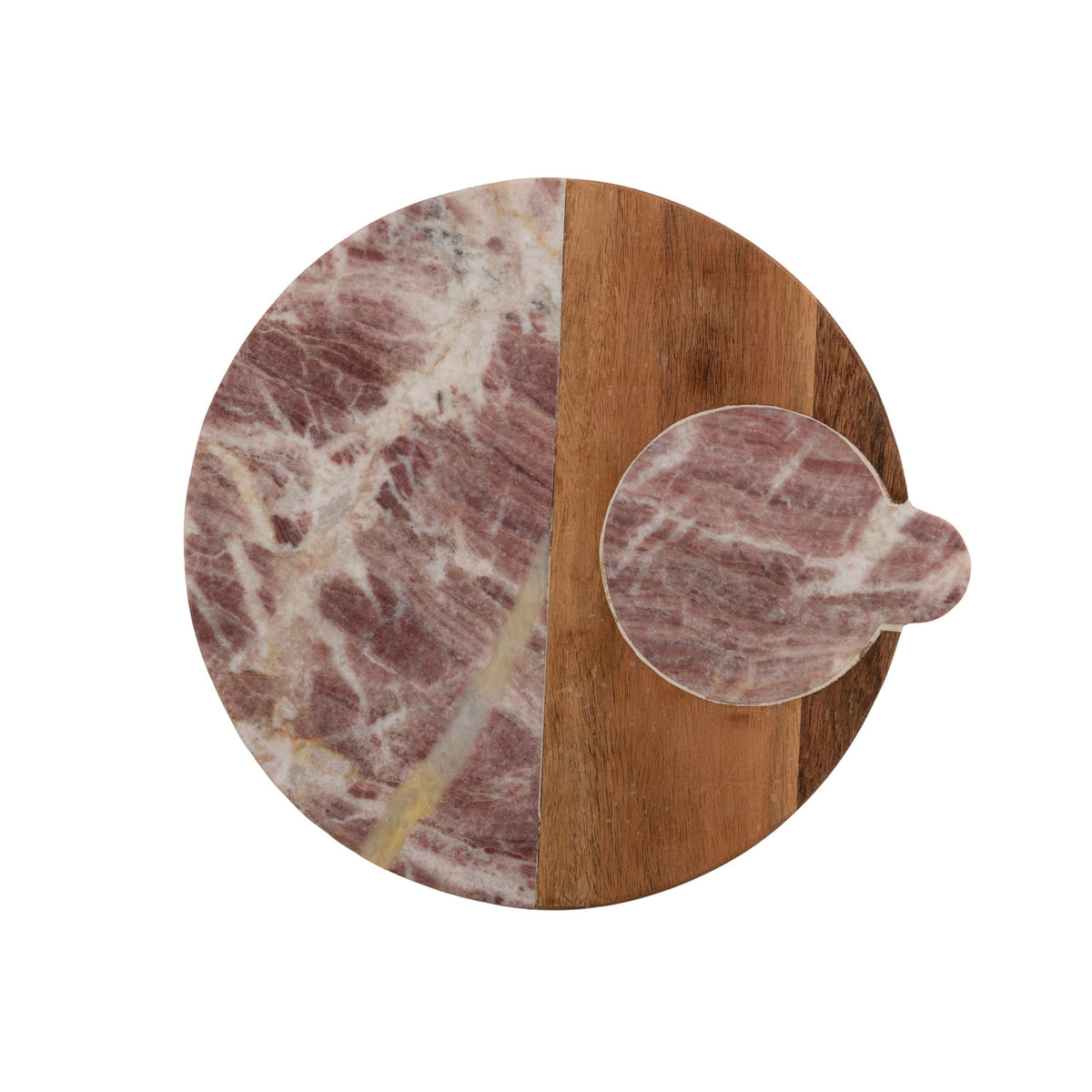 MARBLE & MANGO WOOD SERVING BOARD
