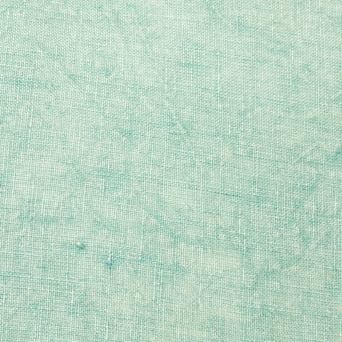 MINT GREEN LINEN PILLOW WITH FRINGE