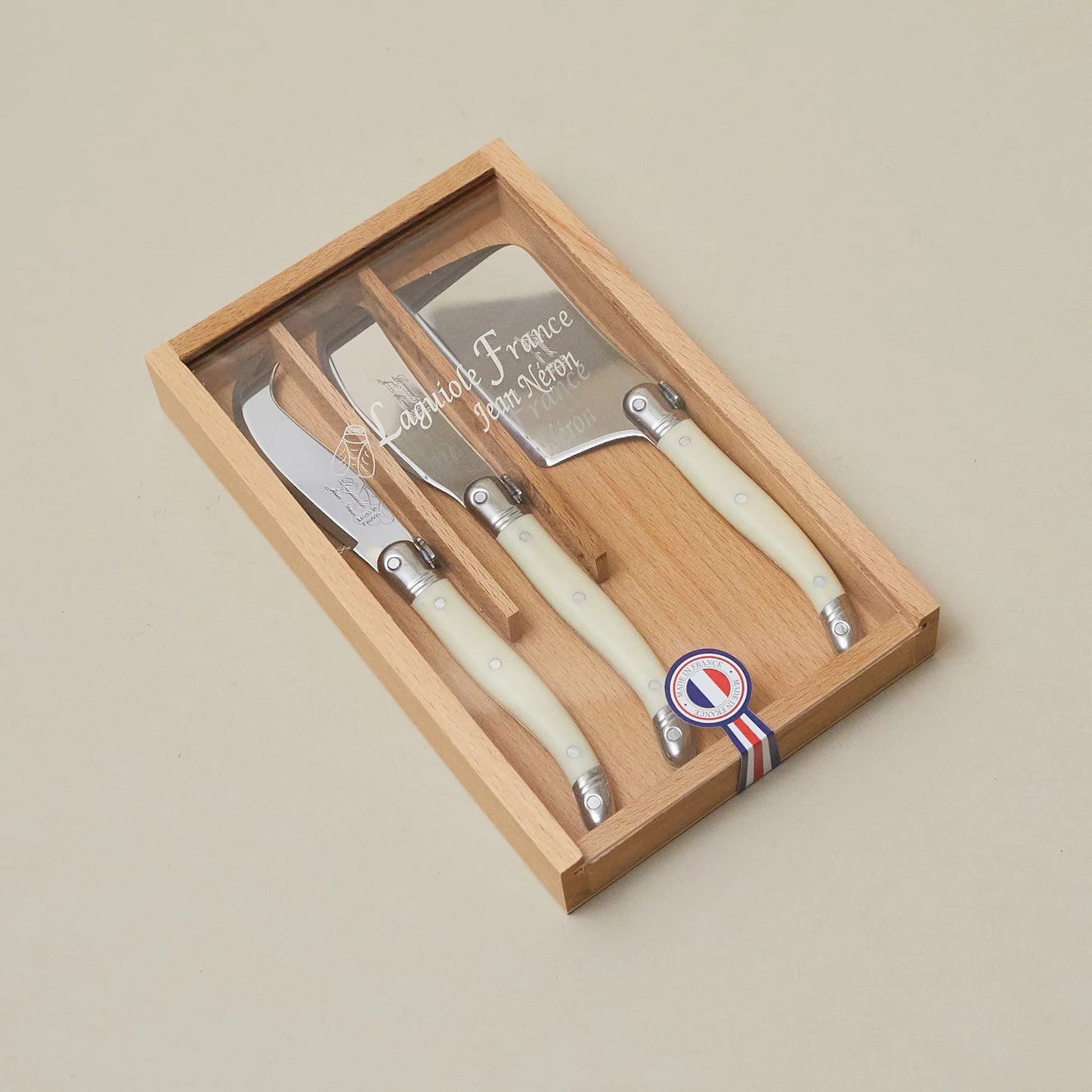 LAGUIOLE 3 MINI CHEESE UTENSIL SET WHITE