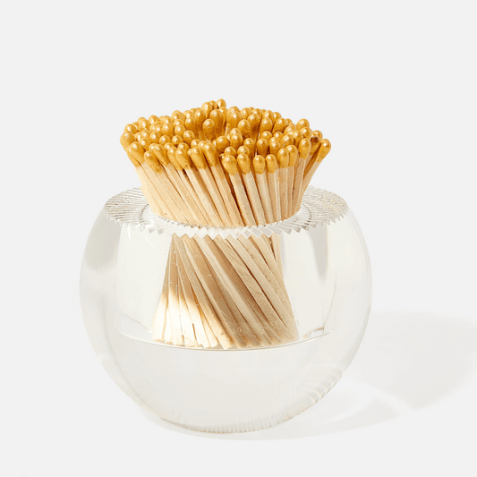 ROUND ACRYLIC MATCH STRIKER IN GOLD